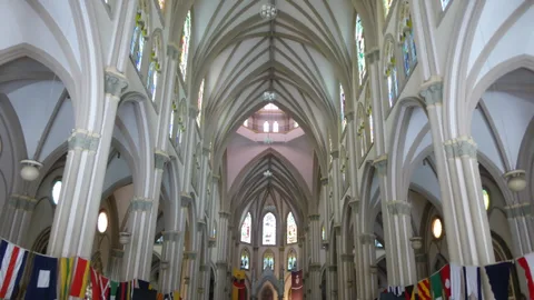 Interior de la catedral de Guayaquil, fotografía de archivo de 2015