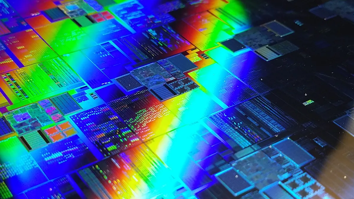 Oblea de silicio, fotografía de archivo; no es una fábrica Samsung ni SK Hynix