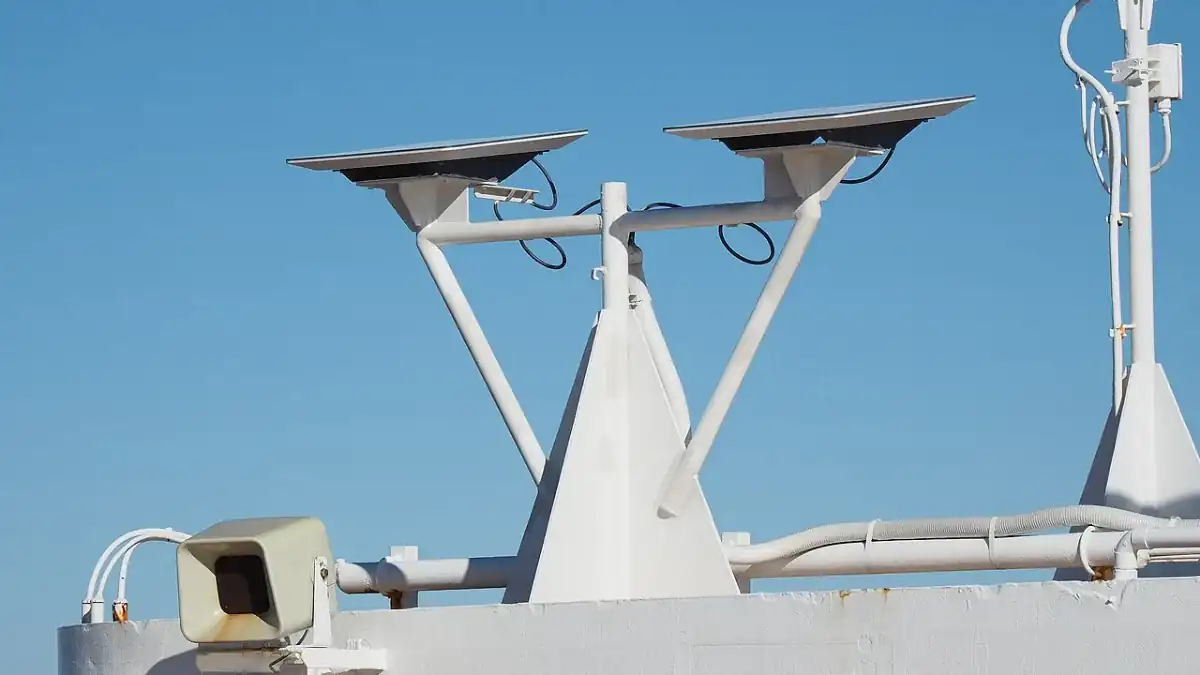Archive photograph: Starlink dish aboard a cruise ship in 2025