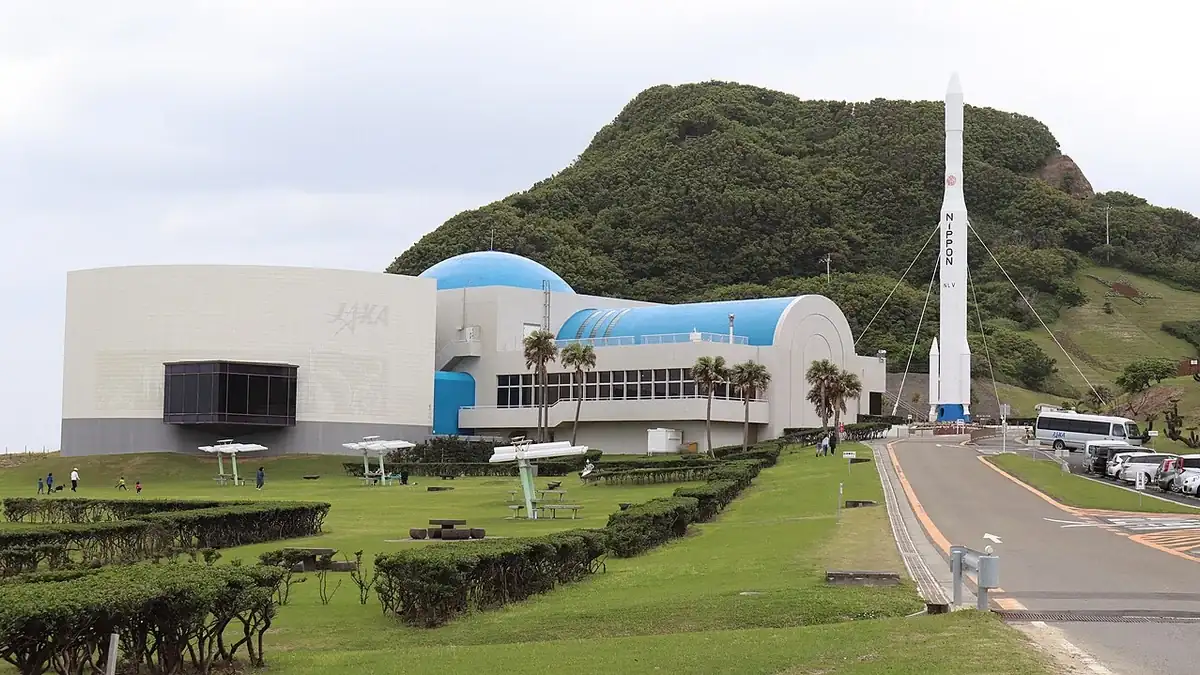 Tanegashima Space Center in an archive photograph, not the MMX mission launch.