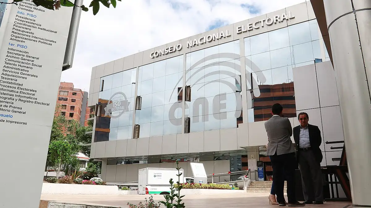 Sede del Consejo Nacional Electoral en Quito, 2017; fotografía de archivo