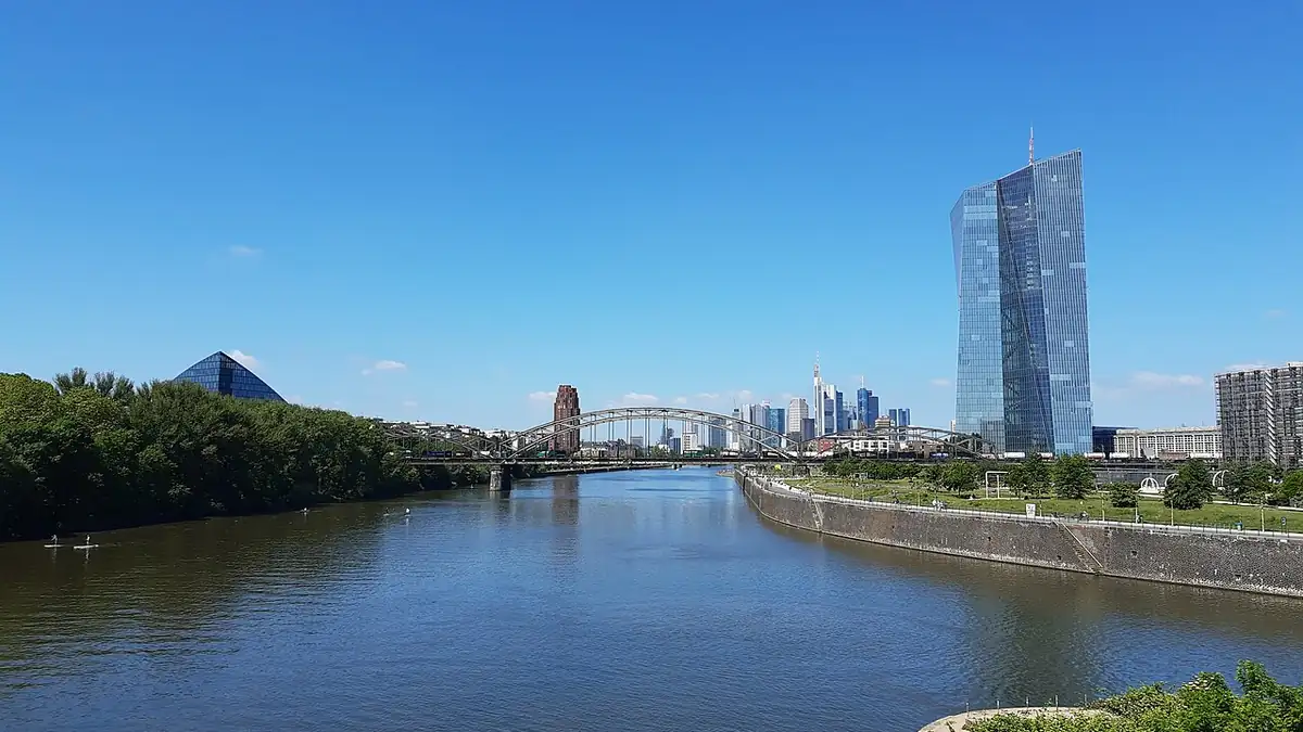 ECB headquarters in Frankfurt photographed in 2021; archive