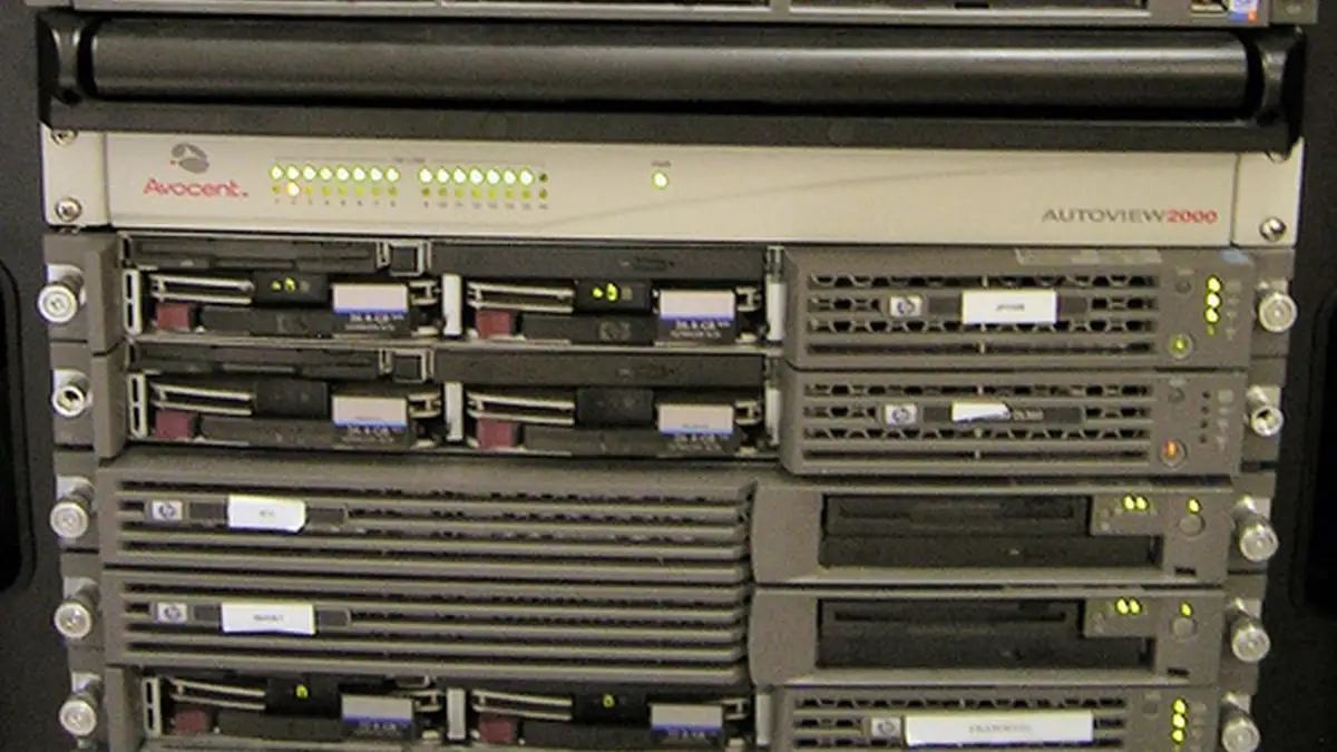 Server rack pictured in 2006; generic contextual image, not a struck facility