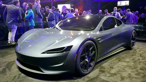 Prototipo del Tesla Roadster expuesto en noviembre de 2017