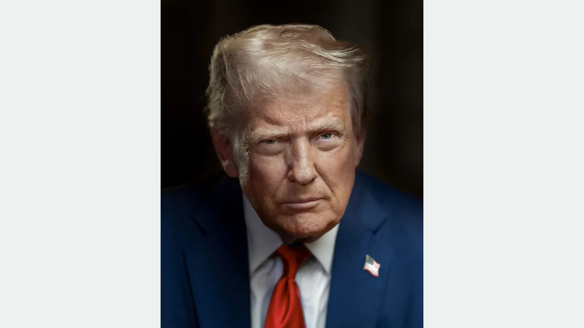Retrato presidencial oficial de Donald Trump de 2025
